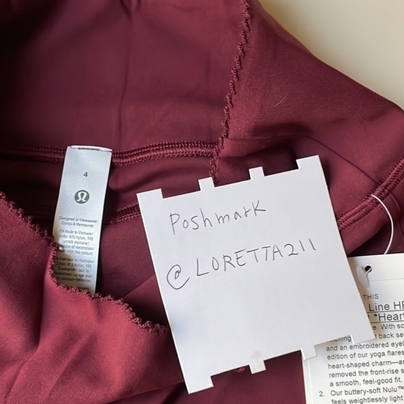 Lululemon Groove No Line Flared Pant Heart - Picture 4 of 8